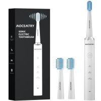ZJ288-White-MOCEMTRY 3 Cleaning Modes, Waterproof Electric Toothbrush (White)