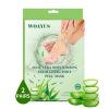 Foot exfoliating mask, suitable for dead skin and calluses, gentle foot care foot mask 2 pieces-Aloe