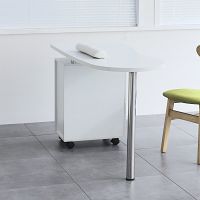 Manicure Nail Table with Drawer White