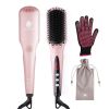 2-in-1 Ionic Enhanced Hair Straightener Brush YF