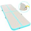 Inflatable Gymnastics Mat with Pump 157.4"x39.3"x3.9" PVC Green