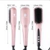 2-in-1 Ionic Enhanced Hair Straightener Brush YF