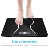 Greater Goods Digital Weight Bathroom Scale, Shine-Through Display, Accurate Glass Scale, Non-Slip & Scratch Resistant, Body Weight (Black) YF