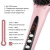 2-in-1 Ionic Enhanced Hair Straightener Brush YF