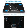 Greater Goods Digital Weight Bathroom Scale, Shine-Through Display, Accurate Glass Scale, Non-Slip & Scratch Resistant, Body Weight (Black) YF