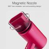 Water Ionic Hair Dryer, RAINBEAN 1800W Travel Hair Dryer with Magnetic Nozzle, 2 Speed and 3 Heat Settings, Low Noise Fast Drying Hair Dryer for Home,