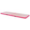 Inflatable Gymnastics Mat with Pump 236.2"x39.4"x3.9" PVC Pink
