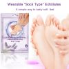 Foot exfoliating mask, suitable for dead skin and calluses, gentle foot care foot mask 3 pieces-lave