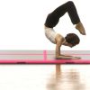 Inflatable Gymnastics Mat with Pump 236.2"x39.4"x3.9" PVC Pink