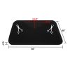 3â€²x 5â€²x 1/2" Beauty Salon Rectangle Anti-fatigue Salon Mat Scissors Pattern Black YF