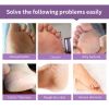 Foot exfoliating mask, suitable for dead skin and calluses, gentle foot care foot mask 3 pieces-lave