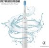 ZJ288-White-MOCEMTRY 3 Cleaning Modes, Waterproof Electric Toothbrush (White)