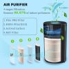 Air Purifiers H13 HEPA Air Filter for Home Large Room, 22db Filtration System with Air Sensor for PM