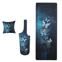 Van gaali rubber suede thickened yoga mat (Color: 2style, Thickness: 5mm)