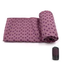 Yoga mat towel (Color: Rose Red)
