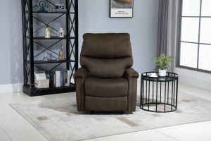 35.5'' Wide Manual Glider Standard Recliner, 3 Colors Available (Color: Micro-Fiber Brown)