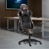 Gaming Chair Office Computer Seating Racing PU Ergonomic Chair Rolling Swivel Adjustable Massage Racer Recliner
