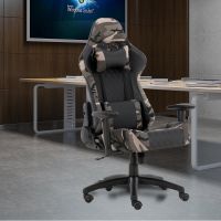 Gaming Chair Office Computer Seating Racing PU Ergonomic Chair Rolling Swivel Adjustable Massage Racer Recliner (Color: Camouflage-ags)