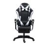 PU gaming chair, swivel recliner with adjustable backrest and seat height, high back gaming chair with footrest, office chair with 360Â° swivel, suita