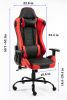Gaming Chair Office Computer Seating Racing PU Ergonomic Chair Rolling Swivel Adjustable Massage Racer Recliner