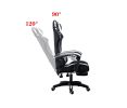 Gaming Chair Office Computer Seating Racing PU Ergonomic Chair Rolling Swivel Adjustable Massage Racer Recliner