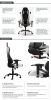Gaming Chair Office Computer Seating Racing PU Ergonomic Chair Rolling Swivel Adjustable Massage Racer Recliner