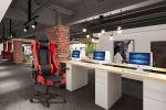 Gaming Chair Office Computer Seating Racing PU Ergonomic Chair Rolling Swivel Adjustable Massage Racer Recliner