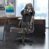 Gaming Chair Office Computer Seating Racing PU Ergonomic Chair Rolling Swivel Adjustable Massage Racer Recliner