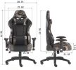 Gaming Chair Office Computer Seating Racing PU Ergonomic Chair Rolling Swivel Adjustable Massage Racer Recliner