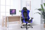 Gaming Chair Office Computer Seating Racing PU Ergonomic Chair Rolling Swivel Adjustable Massage Racer Recliner