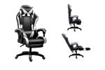Gaming Chair Office Computer Seating Racing PU Ergonomic Chair Rolling Swivel Adjustable Massage Racer Recliner