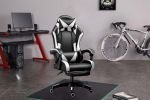 Gaming Chair Office Computer Seating Racing PU Ergonomic Chair Rolling Swivel Adjustable Massage Racer Recliner