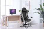 Gaming Chair Office Computer Seating Racing PU Ergonomic Chair Rolling Swivel Adjustable Massage Racer Recliner