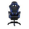 PU gaming chair, swivel recliner with adjustable backrest and seat height, high back gaming chair with footrest, office chair with 360Â° swivel, suita