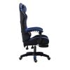 PU gaming chair, swivel recliner with adjustable backrest and seat height, high back gaming chair with footrest, office chair with 360Â° swivel, suita