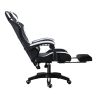PU gaming chair, swivel recliner with adjustable backrest and seat height, high back gaming chair with footrest, office chair with 360Â° swivel, suita