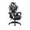 PU gaming chair, swivel recliner with adjustable backrest and seat height, high back gaming chair with footrest, office chair with 360Â° swivel, suita