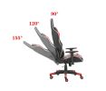 Gaming Chair Office Computer Seating Racing PU Ergonomic Chair Rolling Swivel Adjustable Massage Racer Recliner