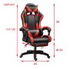 PU gaming chair, swivel recliner with adjustable backrest and seat height, high back gaming chair with footrest, office chair with 360Â° swivel, suita
