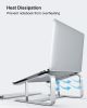 Laptop Stand, Computer Stand for Laptop, Aluminium Laptop Riser, Ergonomic Laptop Holder Compatible with MacBook Air Pro, Dell XPS, More 10-17 Inch La