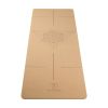 organic joga cork rubber mat, custom 4mm 5mm thick yoga met eco friendly yoga-matte,natural rubber yoga mat cork set