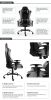 Gaming Chair Office Computer Seating Racing PU Ergonomic Chair Rolling Swivel Adjustable Massage Racer Recliner