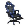 PU gaming chair, swivel recliner with adjustable backrest and seat height, high back gaming chair with footrest, office chair with 360Â° swivel, suita